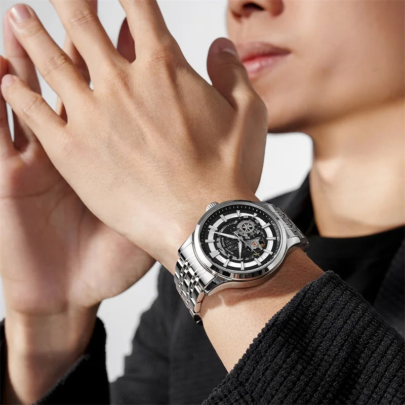 WM Watch Automatic Mechanical Watch Water Resistant Casual Classic Business Man Watch Welly Merck Watches 095M-WM