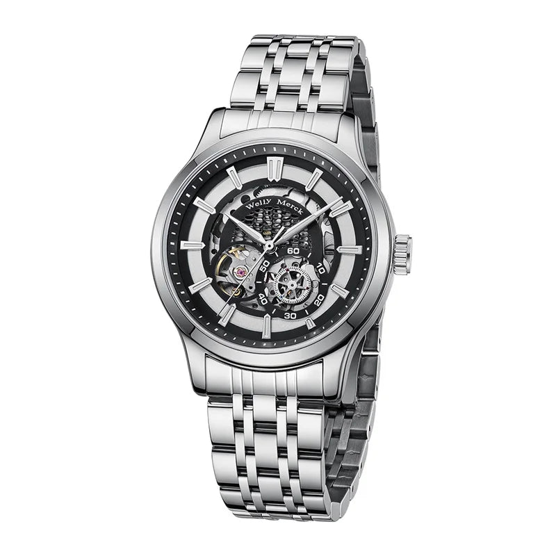 WM Watch Automatic Mechanical Watch Water Resistant Casual Classic Business Man Watch Welly Merck Watches 095M-WM