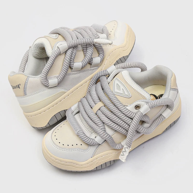 Round Shoelaces Designer Men Shoes Spring Sneakers Male Fashion Youth Tide Man Casual Footwear Comfort Outdoor Anti Slip Walking