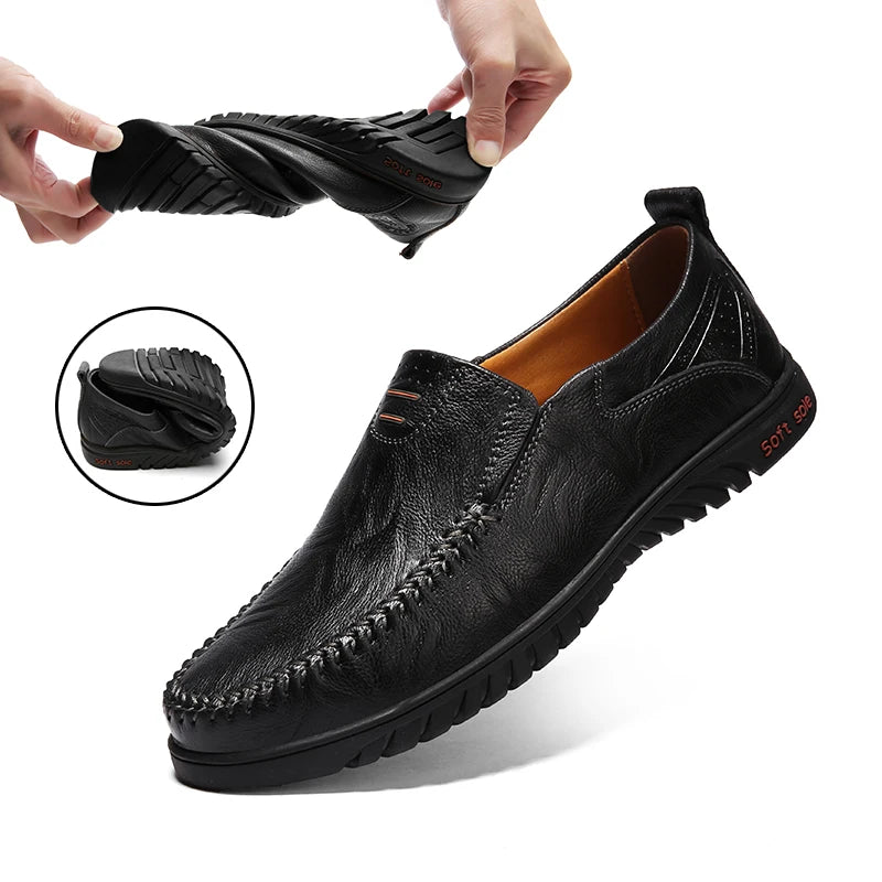 Social Shoe Male Luxury Brand 2025 Casual Casual Shoes Formal Loafers Men's Moccasins Italian Black Men's Driving Shoes Men's