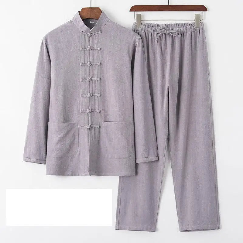 Hanfu Men Chinese Clothes for Men News Year Top Pant Hanfu Kung Fu Clothing Blouse Party Male Tang Suit Plus Size M-XXXXXL