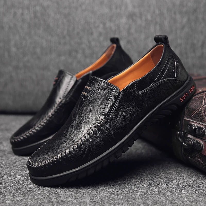 Social Shoe Male Luxury Brand 2025 Casual Casual Shoes Formal Loafers Men's Moccasins Italian Black Men's Driving Shoes Men's
