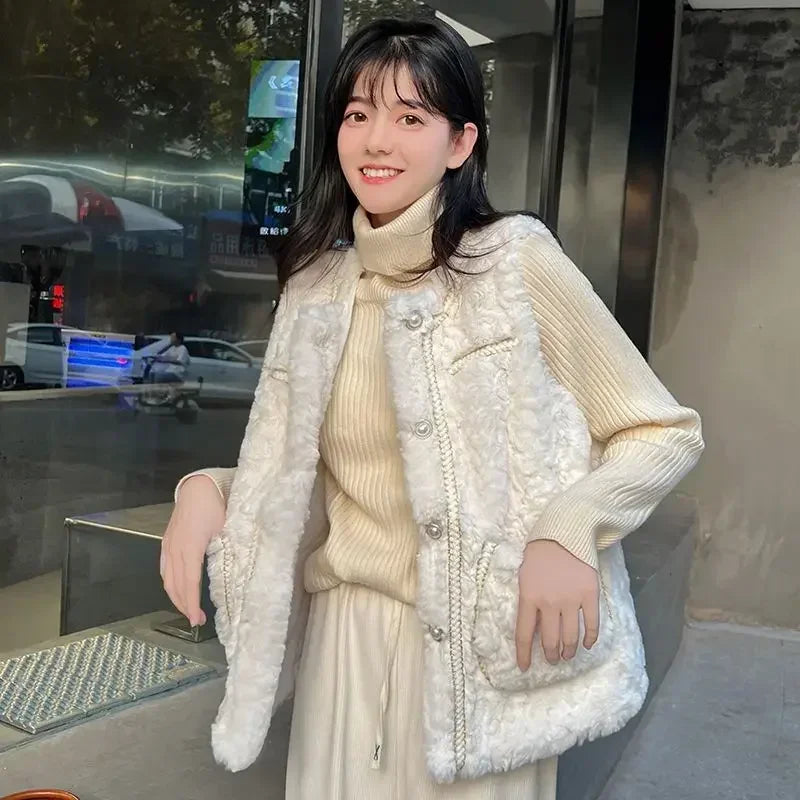 Clothes Fashion 2025 Women's Vests Solid Color Working Lightweight Warm Coats on Sale Lady Padded Cotton Giletes Casual Autumn