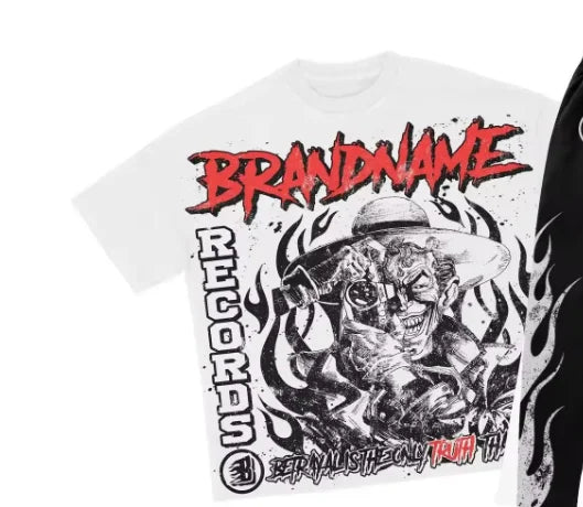 Men's Summer Clothes Couple Set Fashion Suits Personalized Patterns Prints Clothing American Style Street Graffiti T-shirts