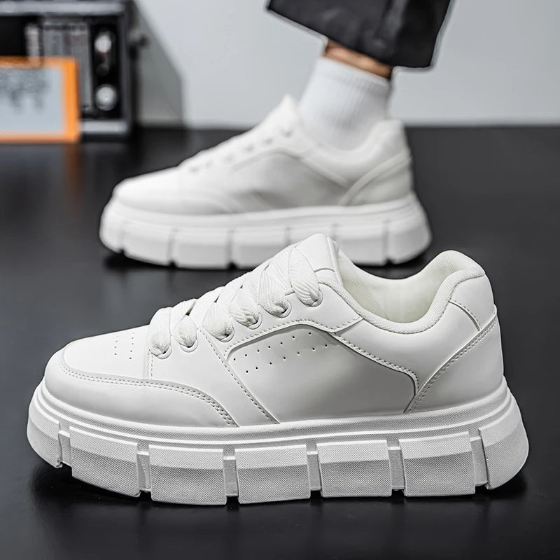 2025 New Arrival Solid Color Thick Sole Walking Shoe Sports Footwear Fashion Running Sneakers Platform Outdoor Footwear Wearable